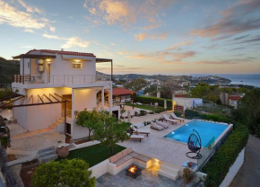 Spacious villa with private eco-pool and panoramic sea view
